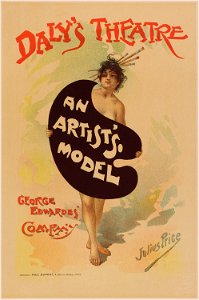 Les Maîtres de l'Affiche - 3 - An Artist's Model (bgw20 0289). Free illustration for personal and commercial use.
