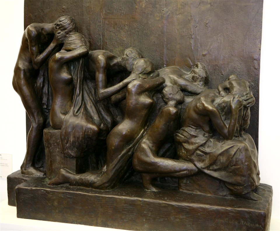 Les Pleureuses étude pour le monument aux morts du cimetère du Père Lachaise à Paris-Albert Bartholomé mg 8272