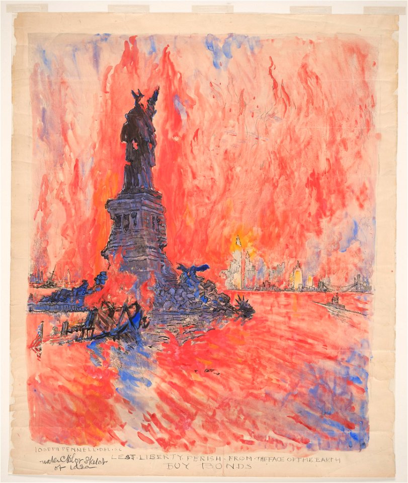 Lest liberty perish from the face of the earth - buy bonds - Joseph Pennell, del. etc. LCCN96514610