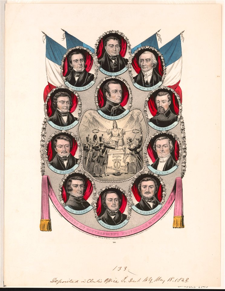 Les membres du gouvernment provisoire Février 1848. LCCN2002699719
