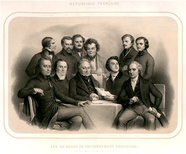 Les membres du Gouvernement provisoire - dédié aux gardes nationales de France