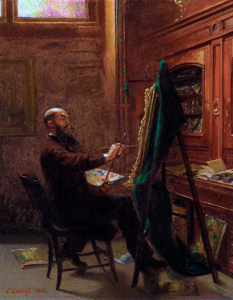 Worthington Whittredge in His Tenth Street StudioFXD