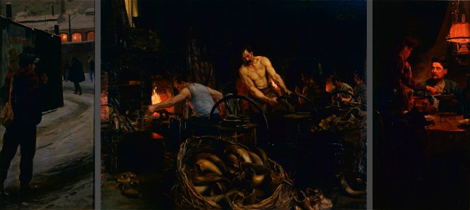 Les Travailleurs - Alfred-Victor Fournier - musée d'art et d'histoire de Saint-Brieuc
