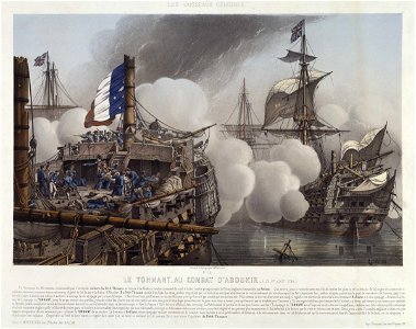 Les Vaisseaux Celebres. Le Tonnant, au Combat D' Aboukir, (le 1er Aout 1798) RMG PX8975