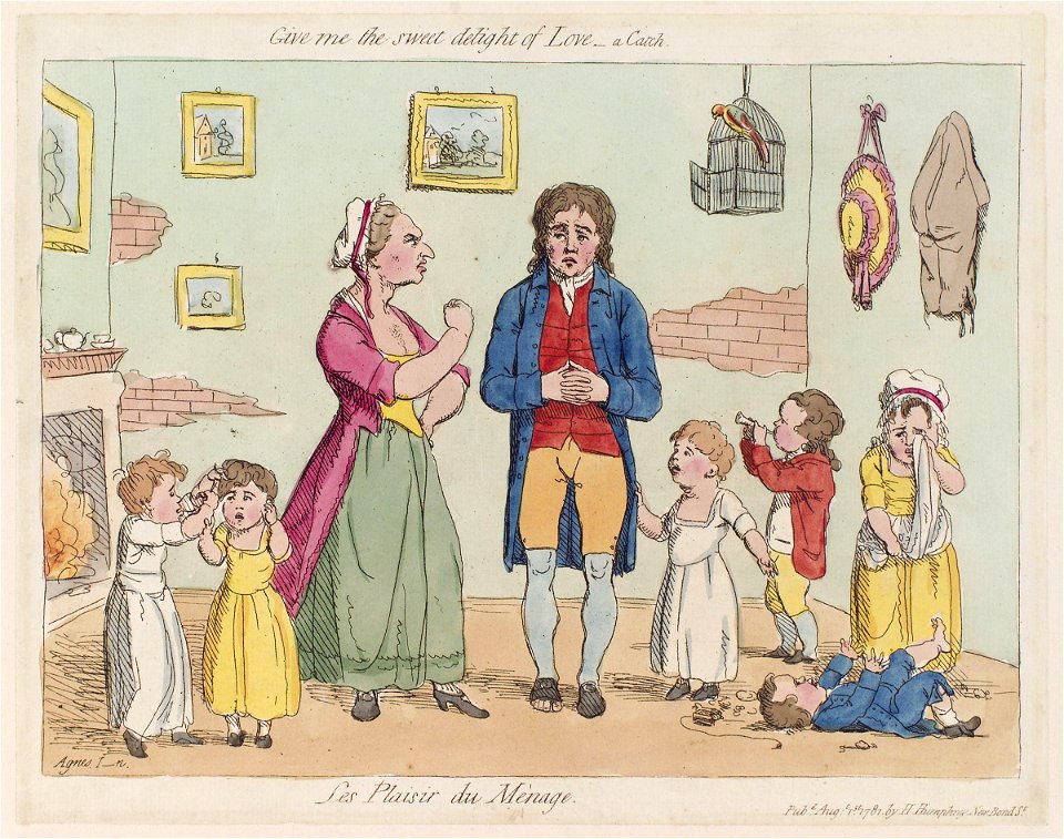 Les plaisir du mènage by James Gillray