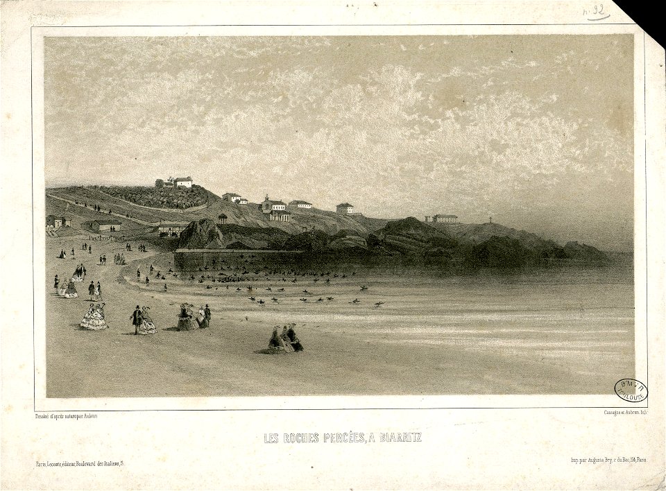 Les roches percées, à Biarritz (32 ^) - Fonds Ancely - B315556101 A AUBRUN 2 002
