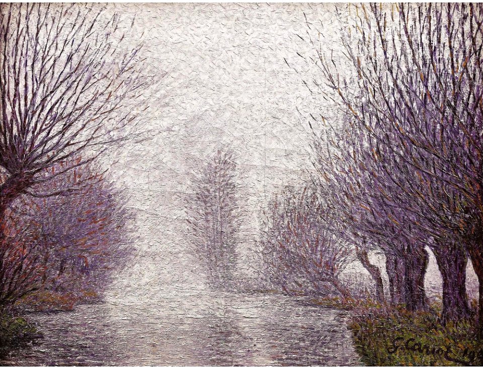 LES SAULES MAUVES À LA BIEF DU MOULIN 