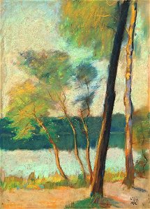 Lesser Ury Birken am See
