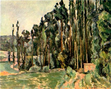 Les Peupliers, par Paul Cézanne