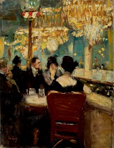Lesser Ury - Galerie im Café Vaterland am Potsdamer Platz, Berlin (1920)