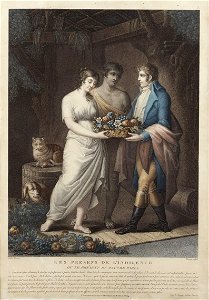 Les précenses de l'indigence by Mariage after Challiou c1800