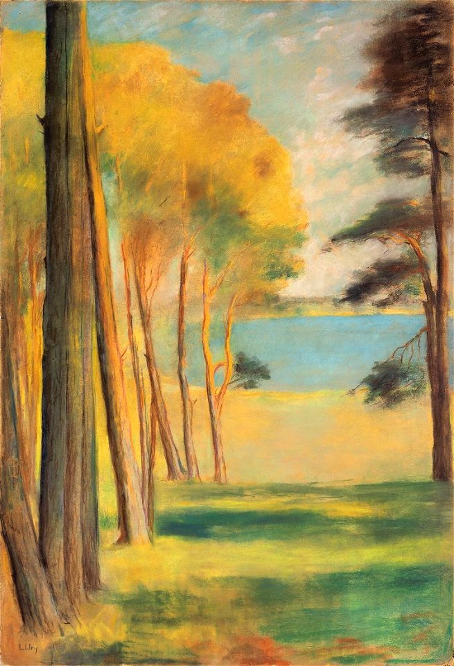 Lesser Ury - Havelsee mit Kiefern