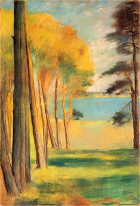 Lesser Ury - Havelsee mit Kiefern