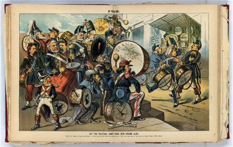Let the political army have new drums also! - Gillam. LCCN2012645448