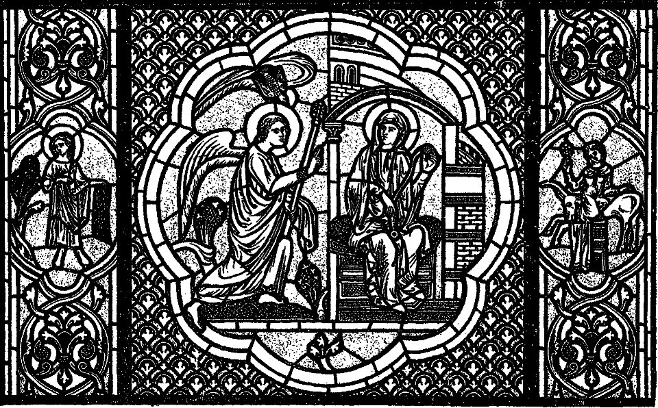 Les vitraux du Moyen âge et de la Renaissance dans la région lyonnaise - 039 - Cathédrale, Annonciation