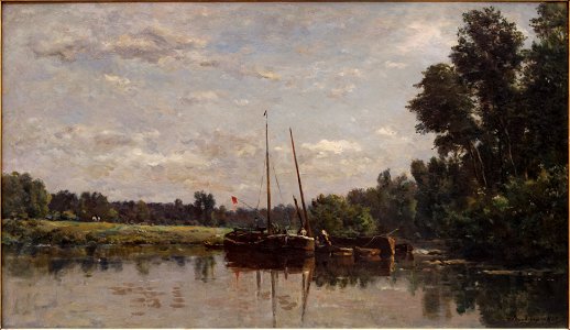Les Péniches by Daubigny Louvre RF1362 n1