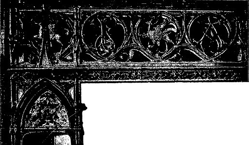 Les vitraux du Moyen âge et de la Renaissance dans la région lyonnaise - 064-1 - Cathédrale, balustrade des Bourbons