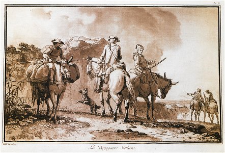 Les voyageurs Siciliens - Houel Jean - 1782