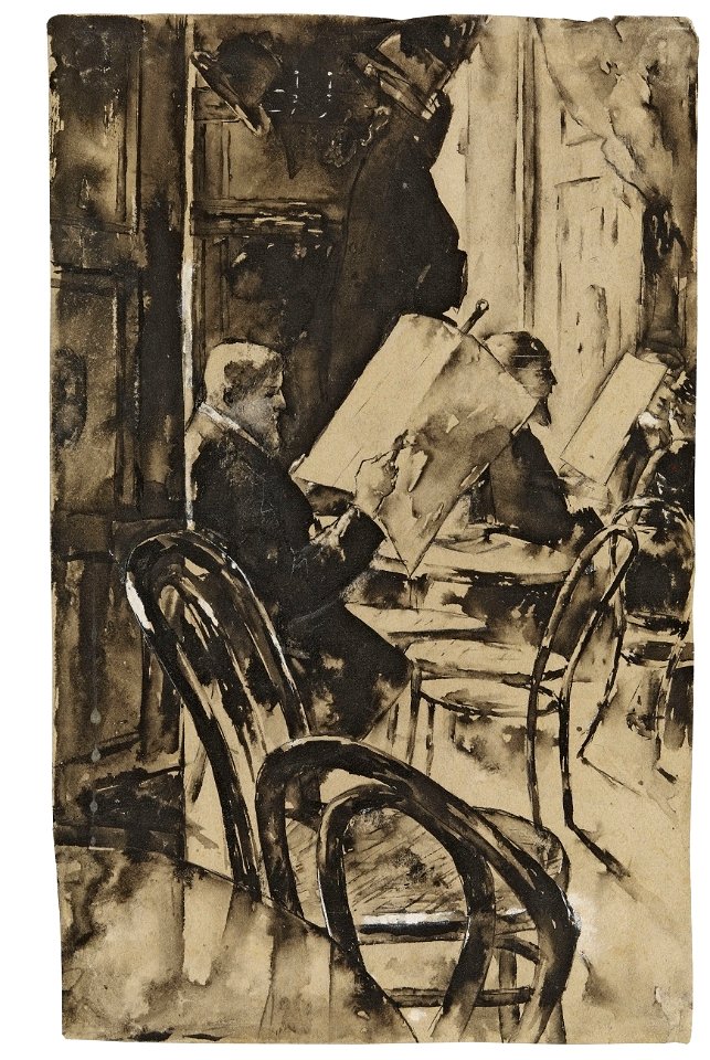 Lesser Ury Im Café Bauer 1887