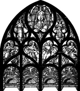 Les vitraux du Moyen âge et de la Renaissance dans la région lyonnaise - 064-4 - Cathédrale, vitrail gauche des Bourbons