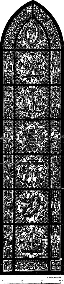 Les vitraux du Moyen âge et de la Renaissance dans la région lyonnaise - 040' - Cathédrale, la Rédemption