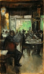 Lesser Ury Im Café c1913