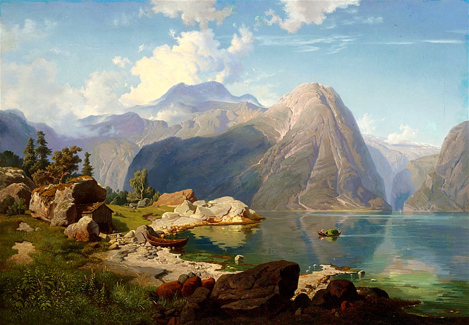 August Wilhelm Leu - Hardanger Fjord
