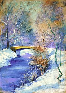 Lesser Ury Tiergarten im Winter 1892