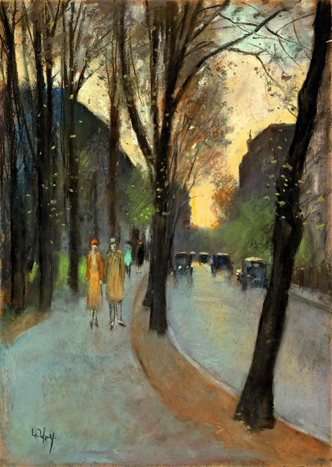Lesser Ury Berliner Straße im Vorfrühling