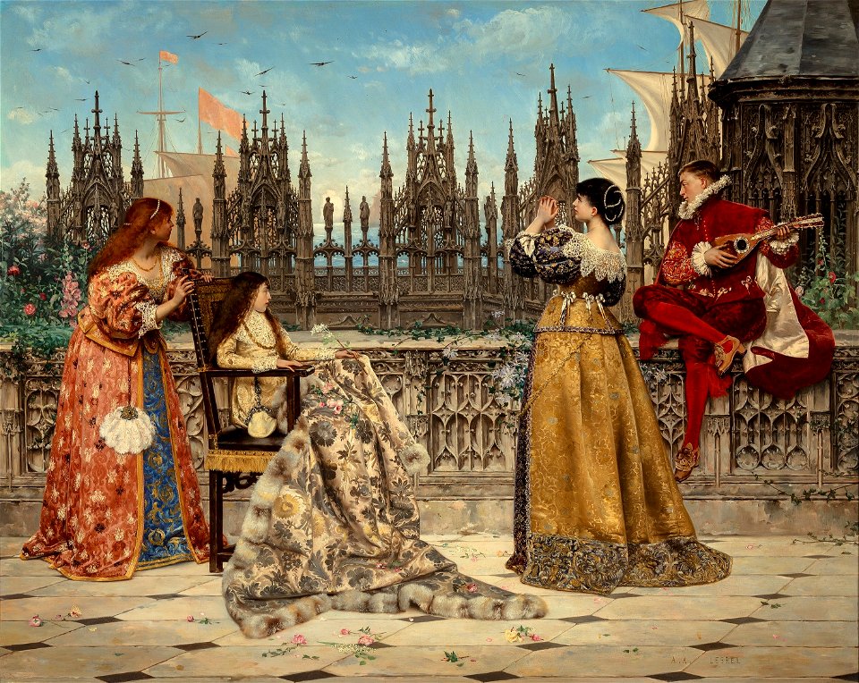 The Return of the Fleet by Adolphe Alexandre Lesrel