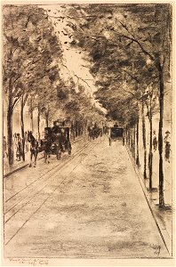 Lesser Ury Allee im Tiergarten 1919