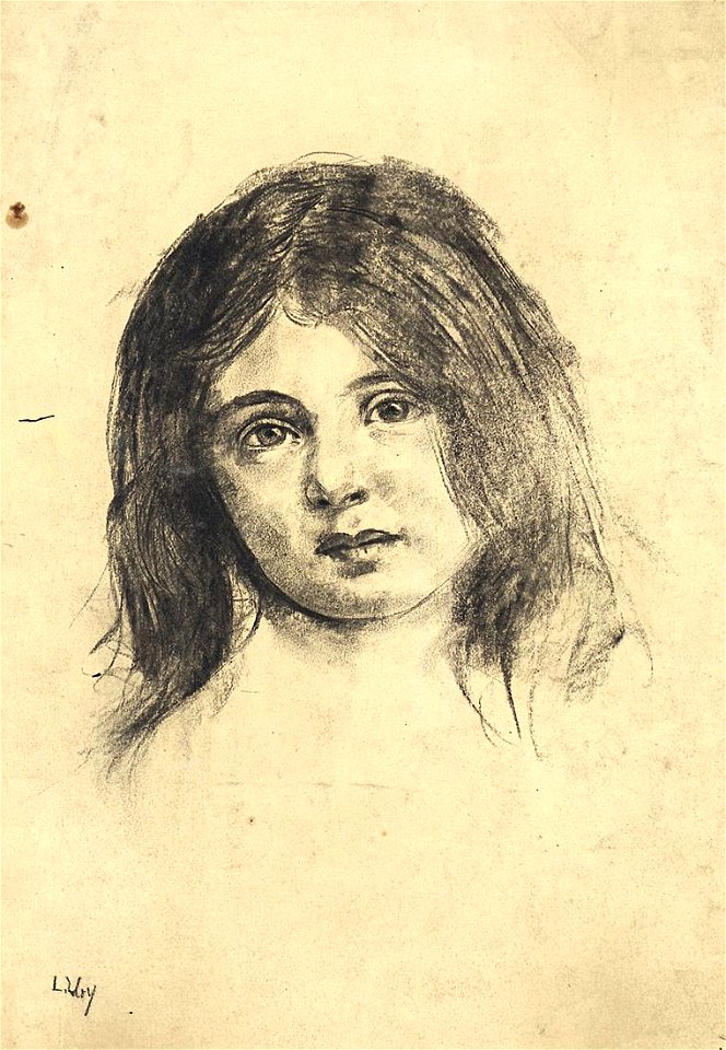 Lesser Ury Studie Portrait