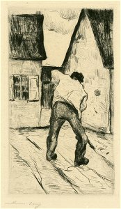 Lesser Ury Grabender Bauer