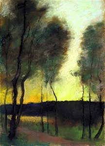 Lesser Ury Herbststimmung am Grunewaldsee