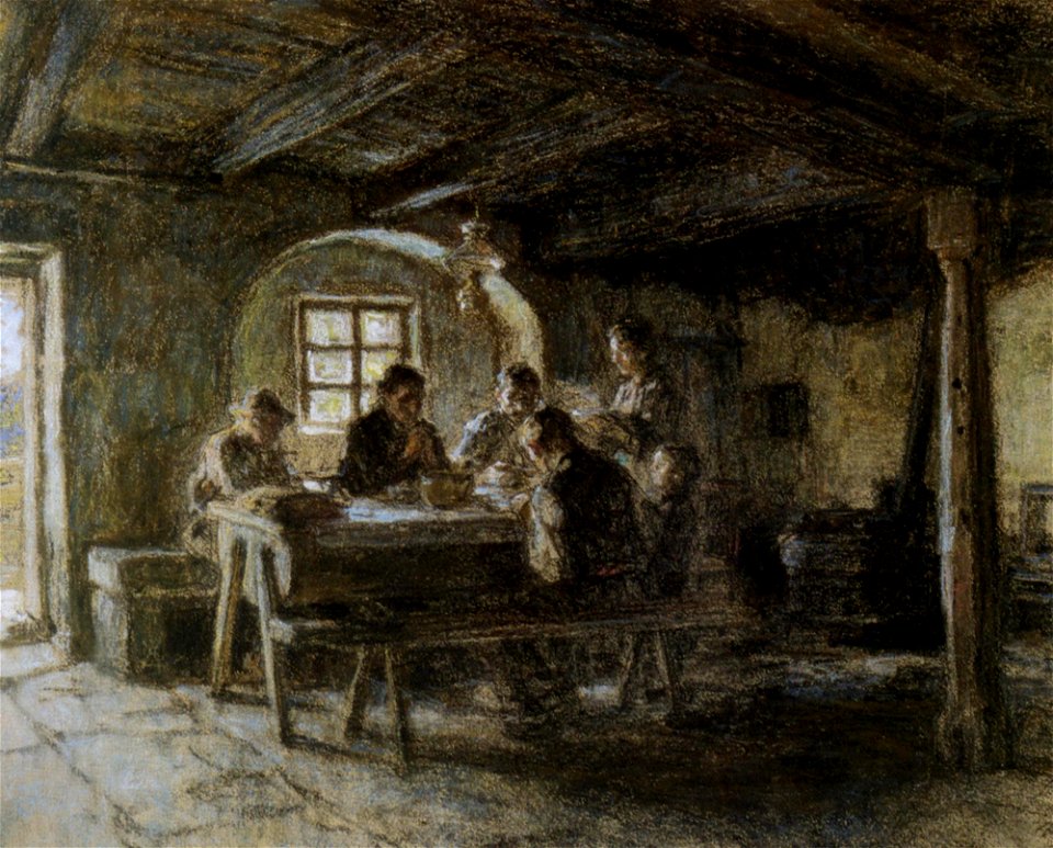 Léon Augustin Lhermitte – The Meal