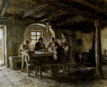 Léon Augustin Lhermitte – The Meal