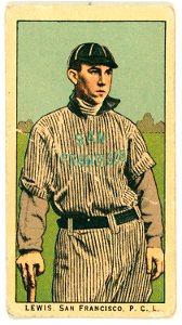 Lewis, San Francisco Team, baseball card portrait LCCN2008677336