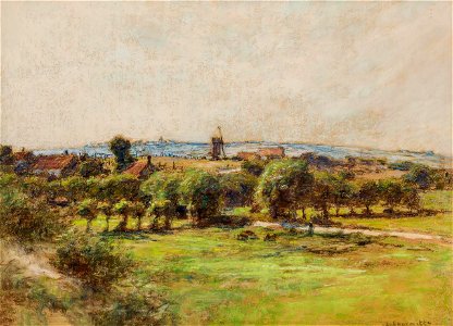 Léon Augustin Lhermitte, 1919 - A view of Wissant