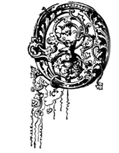 Letter O for decorative Preface