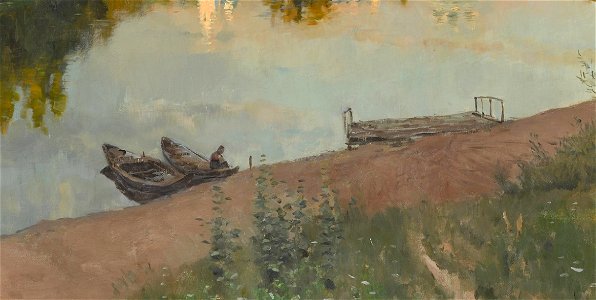 Levitan Evening bells 1892 detail2