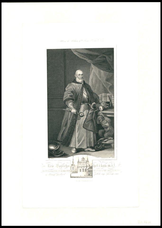 Leŭ Sapieha. Леў Сапега (M. Padalinski, 1849)