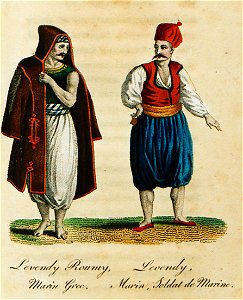 Levendy Roummy, marin Grec Levendy, marin, soldat de marine - Castellan Antoine-laurent - 1812