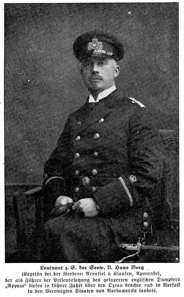 Leutnant zur See der Seewehr II Hans Berg Illustrirte Zeitung 1916