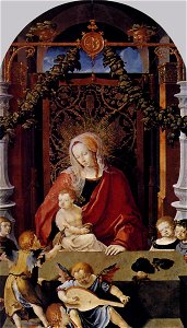 Lucas van Leyden - Virgin and Child with Angels - WGA12937