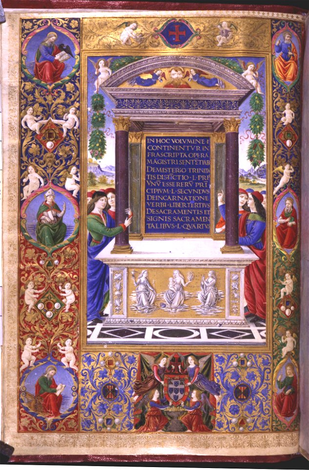 Liber sententiarum - Arquivo Nacional Torre del Bombo L66 (frontispice)