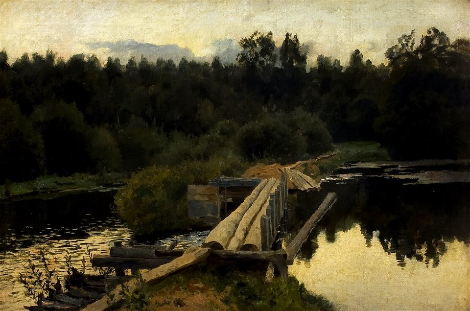 Levitan By the pool oil study2