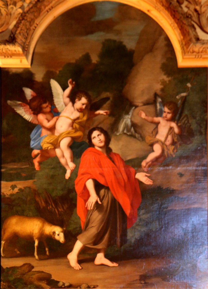 Levieux-Saint Jean Baptiste conduit au désert par les anges