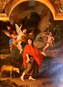 Levieux-Saint Jean Baptiste conduit au désert par les anges