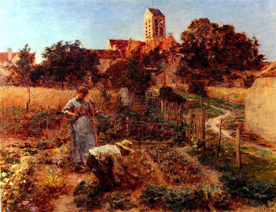 Léon Augustin Lhermitte - In the Garden