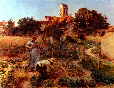 Léon Augustin Lhermitte - In the Garden